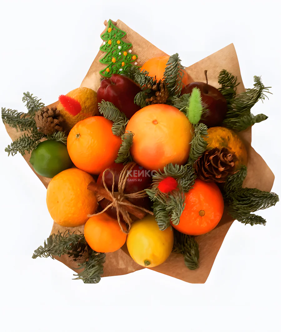 Букет на новый год для мужчины Фото