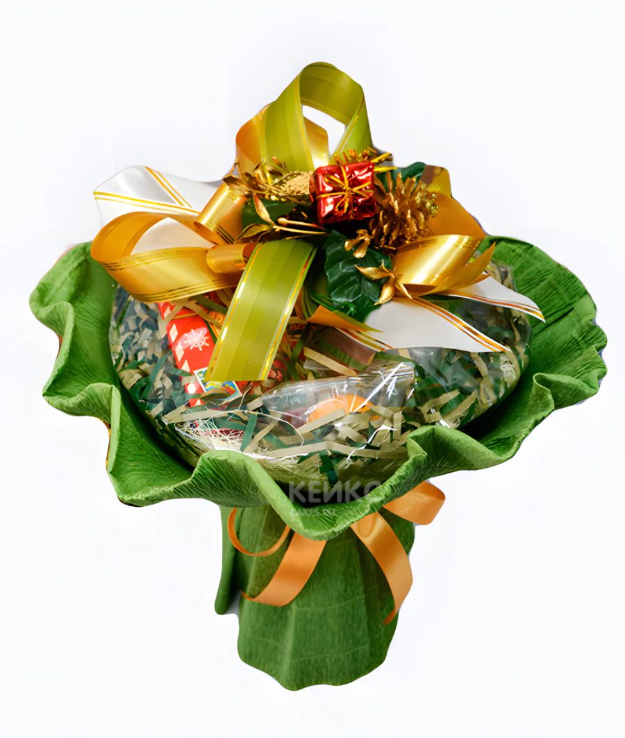 Букет на Новый год из чая и кофе 1 Фото