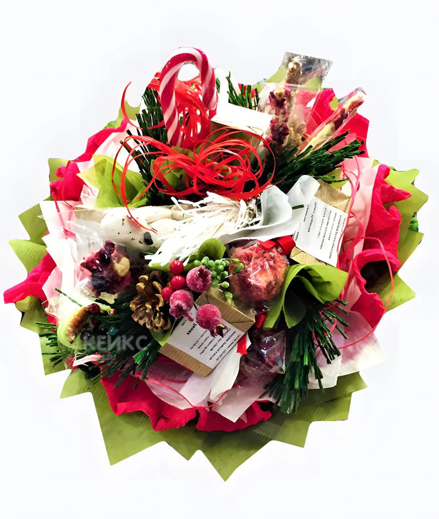 Букет на новый год из чая Фото