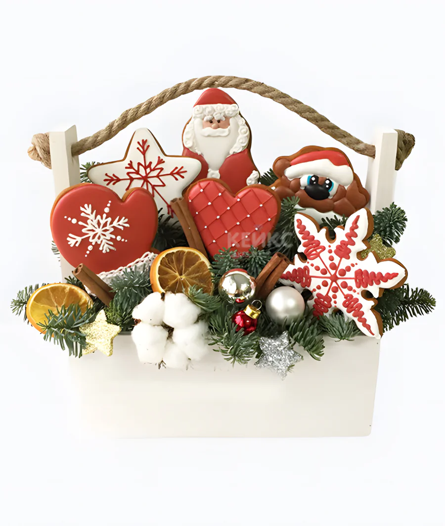 Букет на новый год из пряников 1 Фото