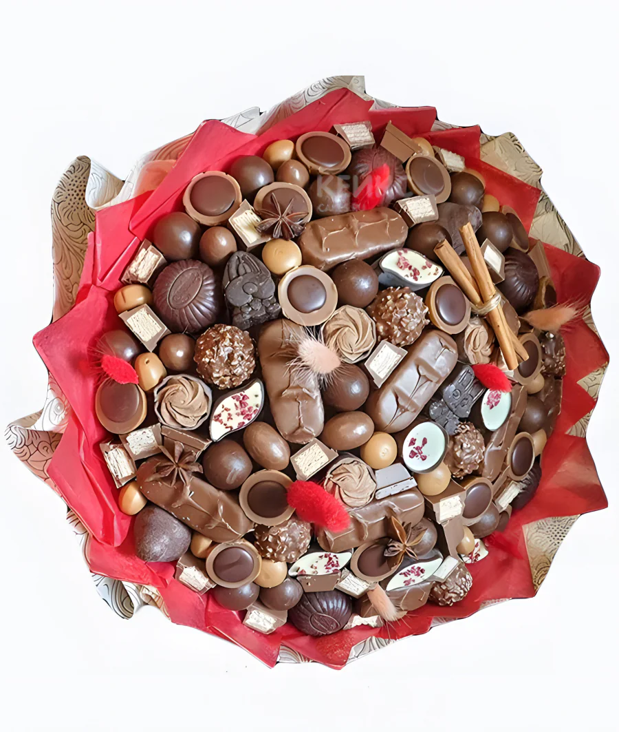 Букет недорогой из конфет 3 Фото