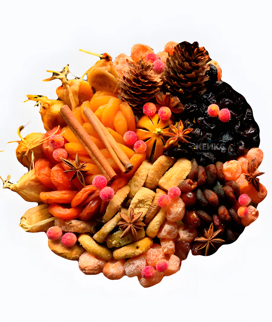 Букет недорогой из сухофруктов Фото