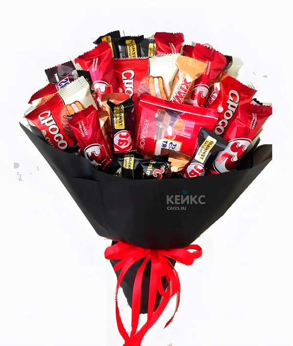 Букет оригинальный из конфет 2 Фото