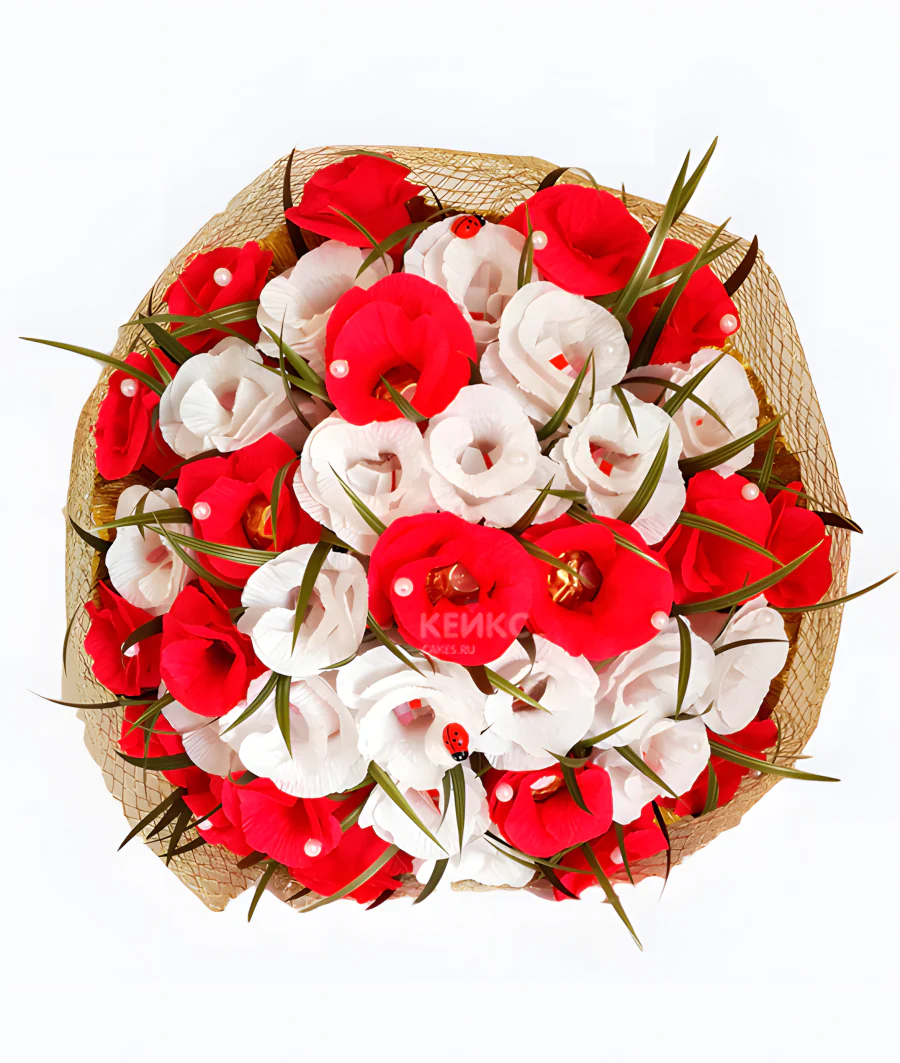 Букет оригинальный из конфет 3 Фото