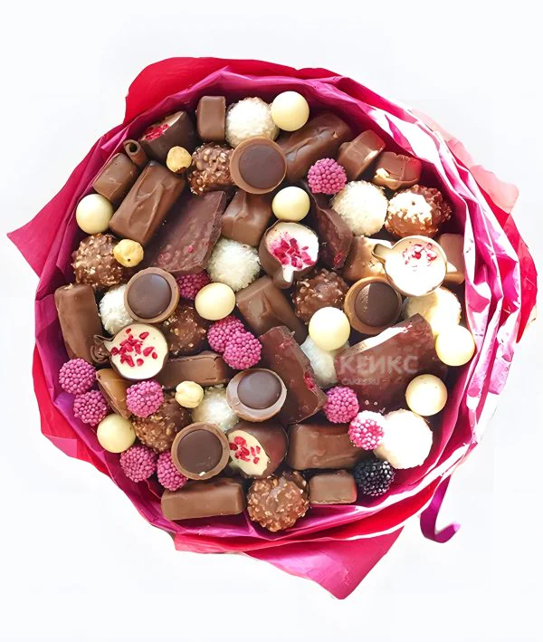 Букет оригинальный из конфет 4 Фото