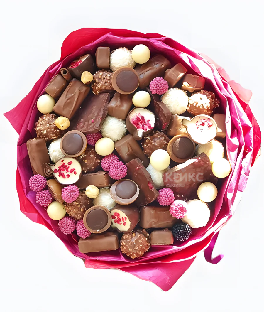 Букет оригинальный из конфет 4 Фото