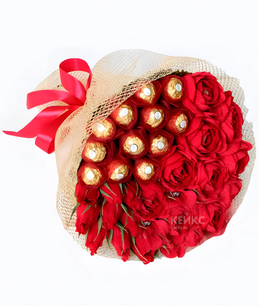 Букет оригинальный из конфет 5 Фото