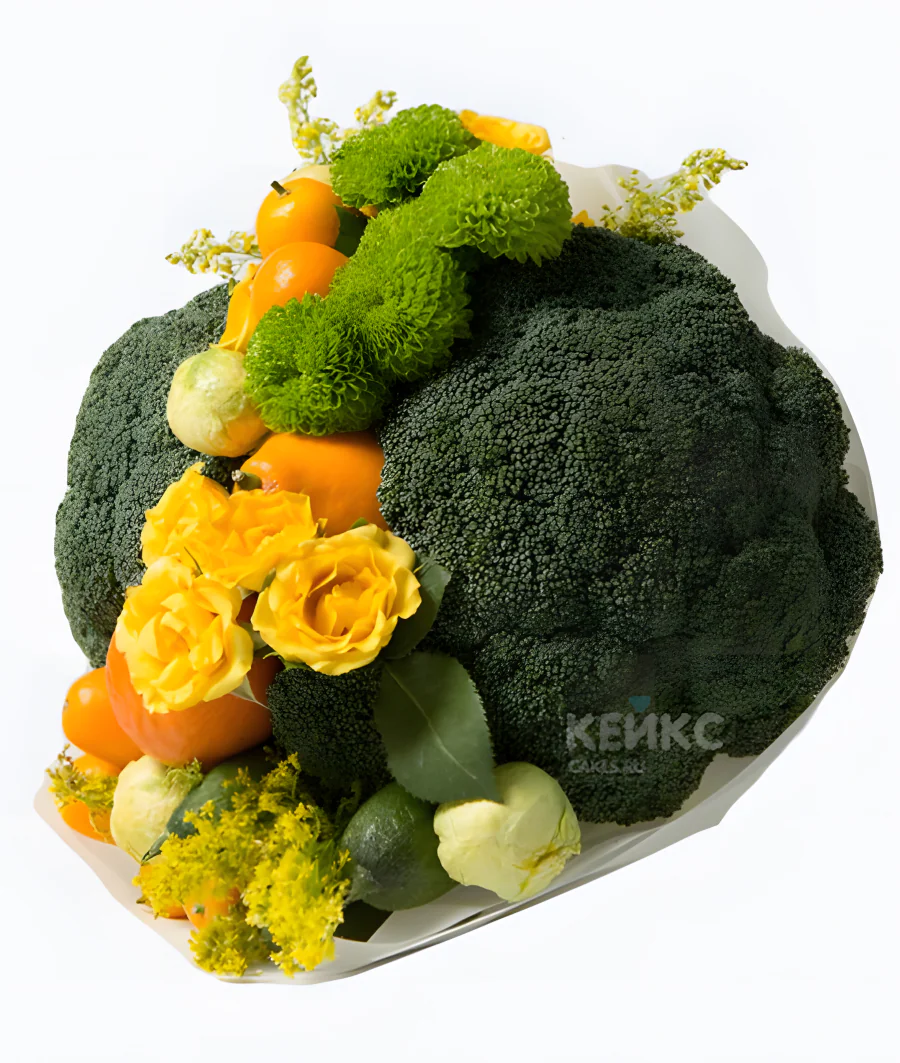 Букет с брокколи 2 Фото