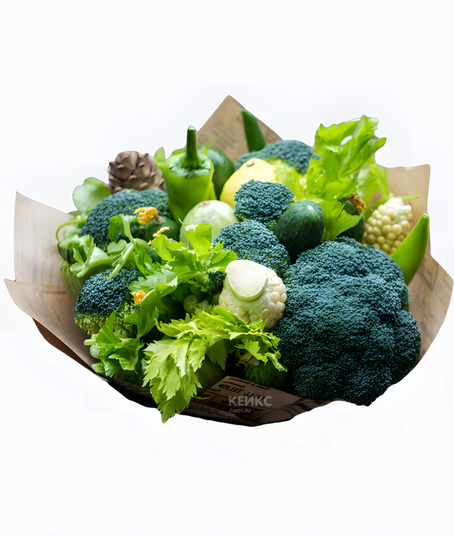 Букет с брокколи 4 Фото