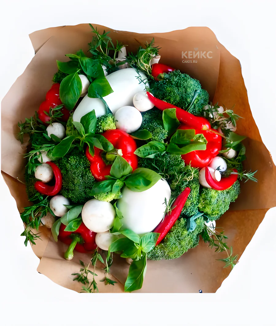 Букет с брокколи 7 Фото