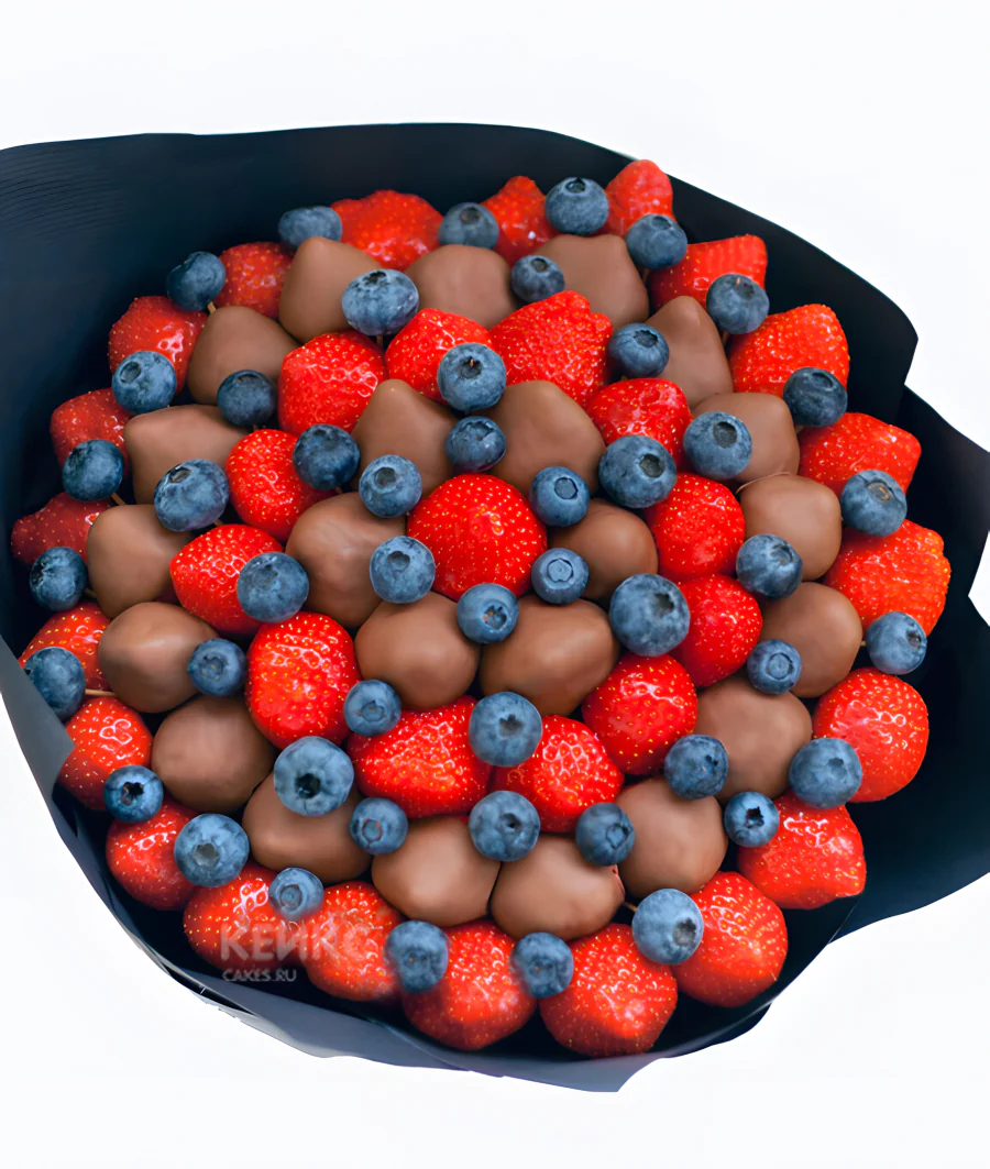 Букет с фруктами в шоколаде 1 Фото