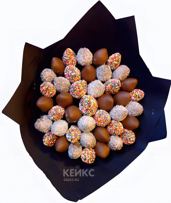 Букет с фруктами в шоколаде 2 Фото