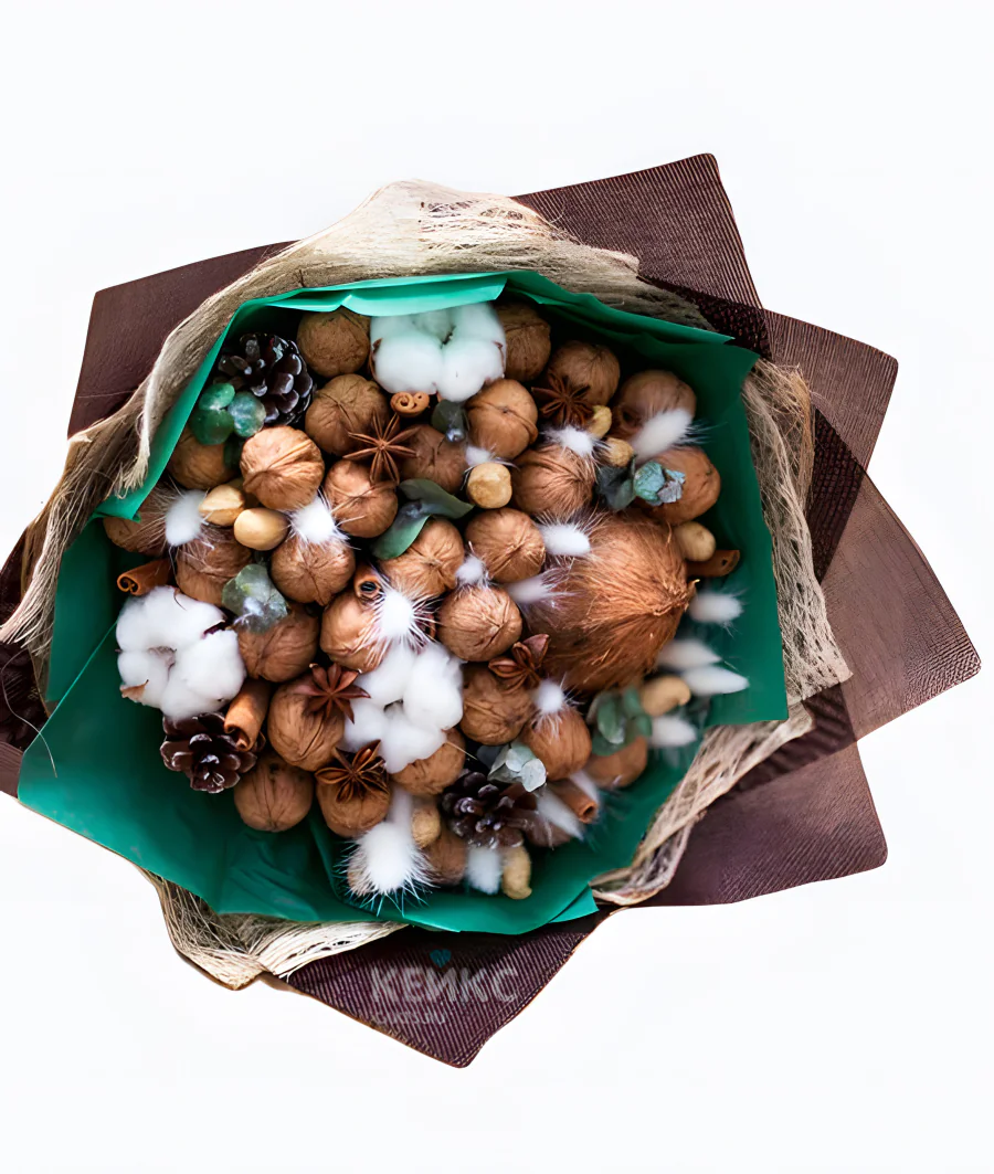 Букет с грецкими орехами 1 Фото