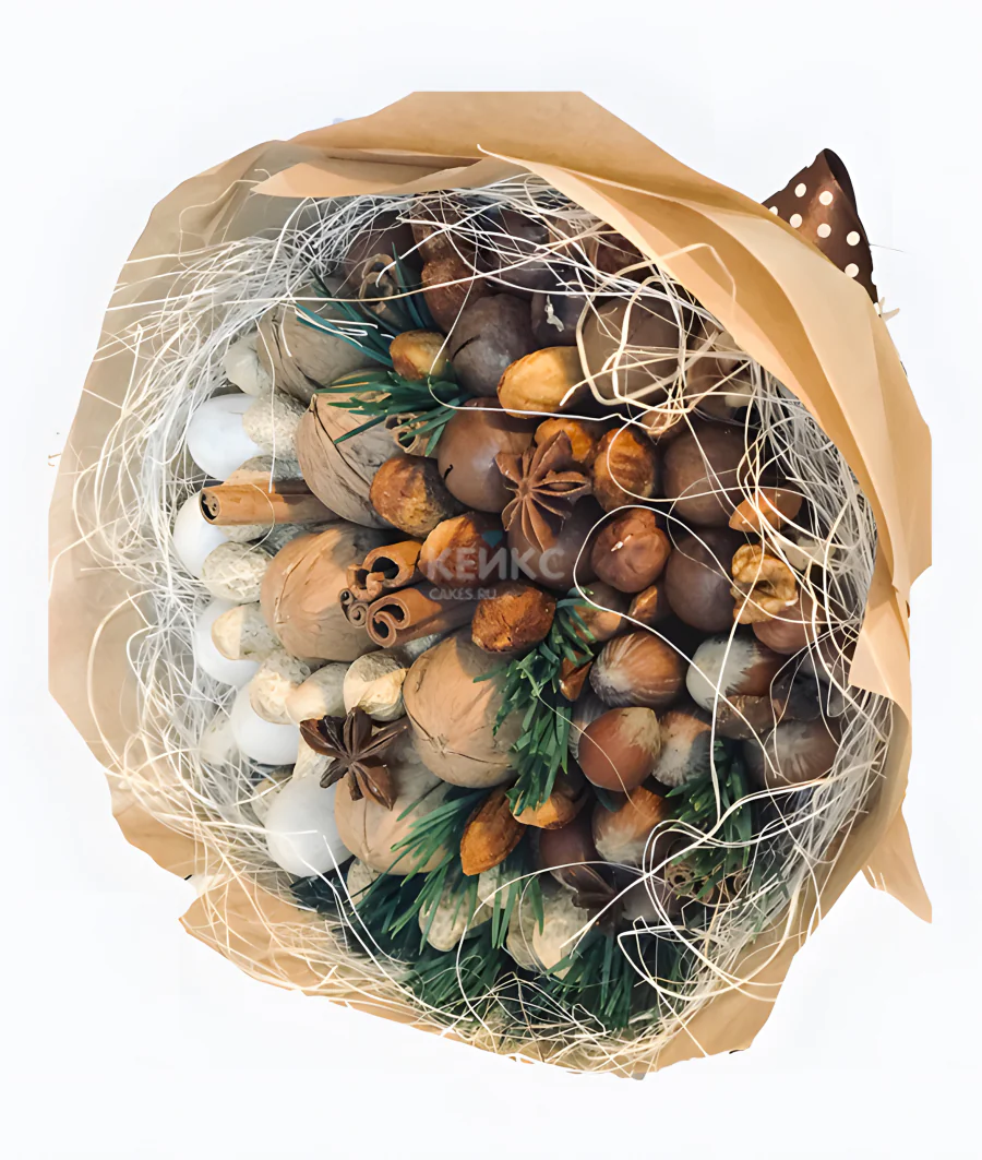 Букет с грецкими орехами 8 Фото