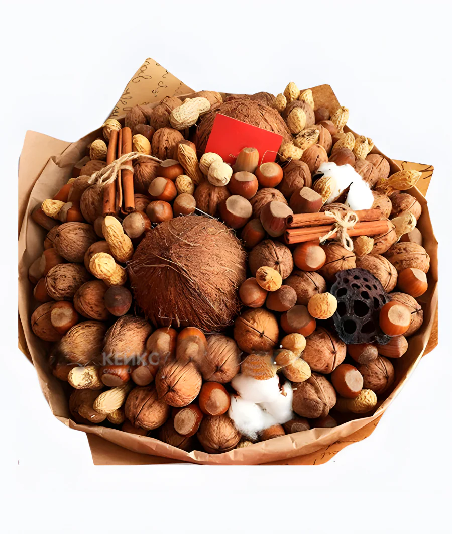 Букет с грецкими орехами 9 Фото