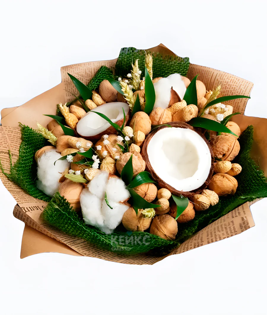 Букет с грецкими орехами Фото