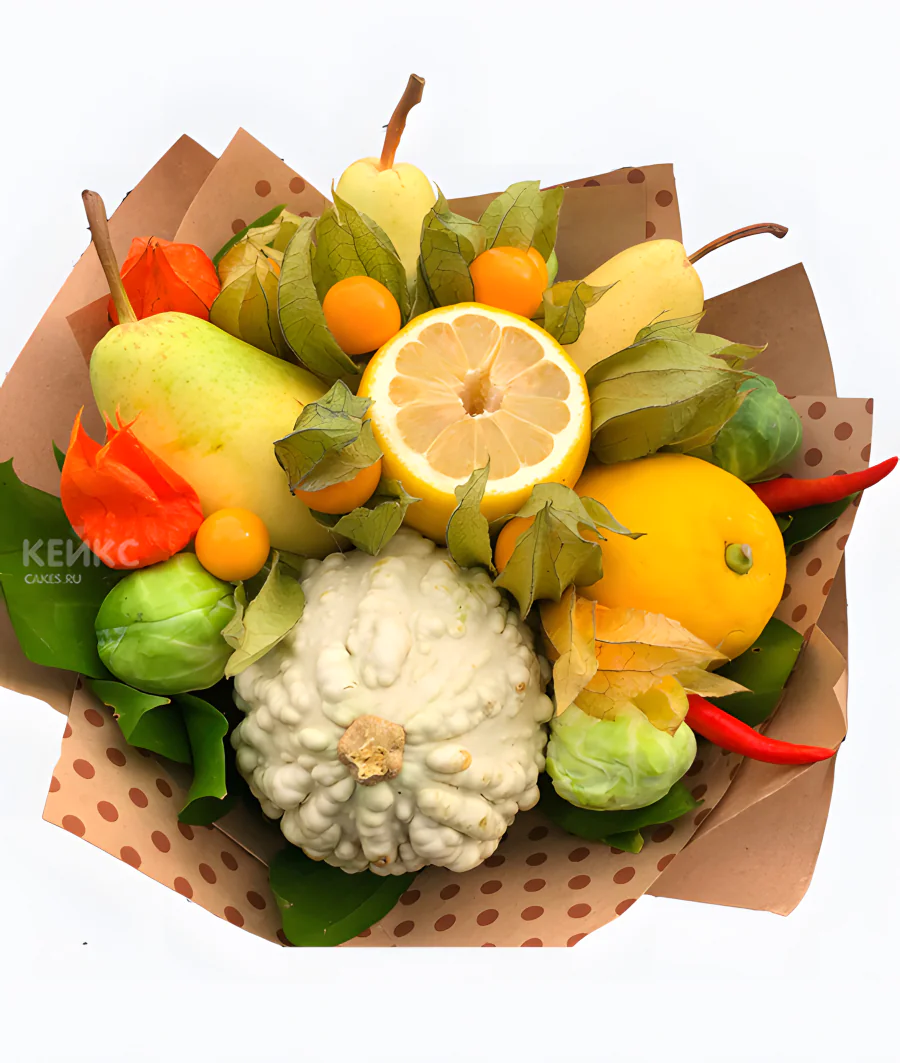 Букет с грушами 9 Фото