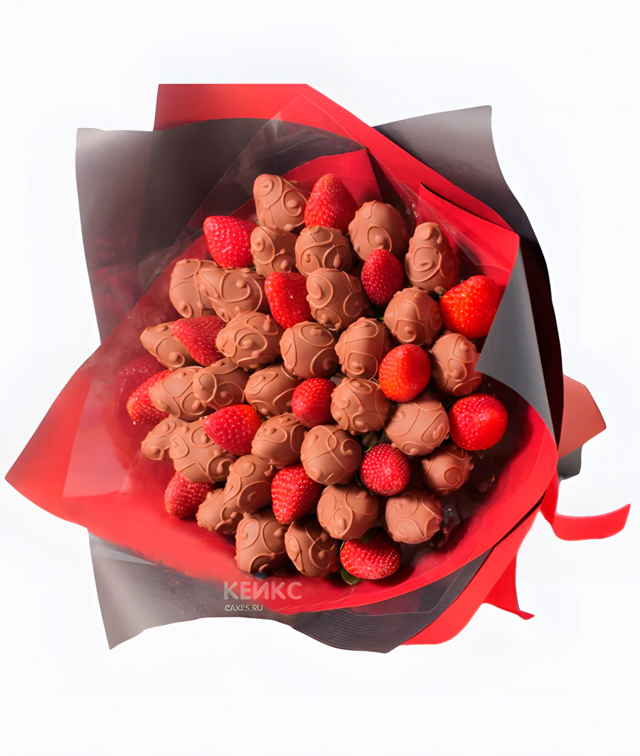 Букет с ягодами в шоколаде 5 Фото