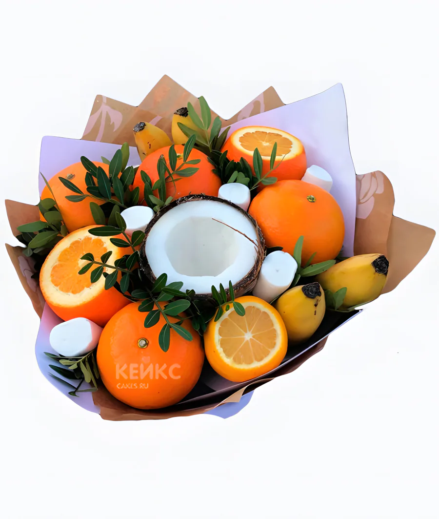 Букет с кокосом 9 Фото