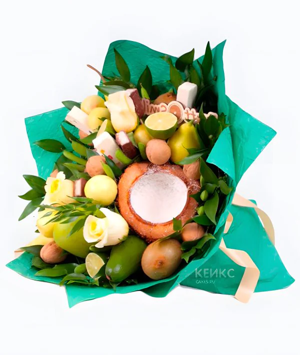 Букет с кокосом Фото