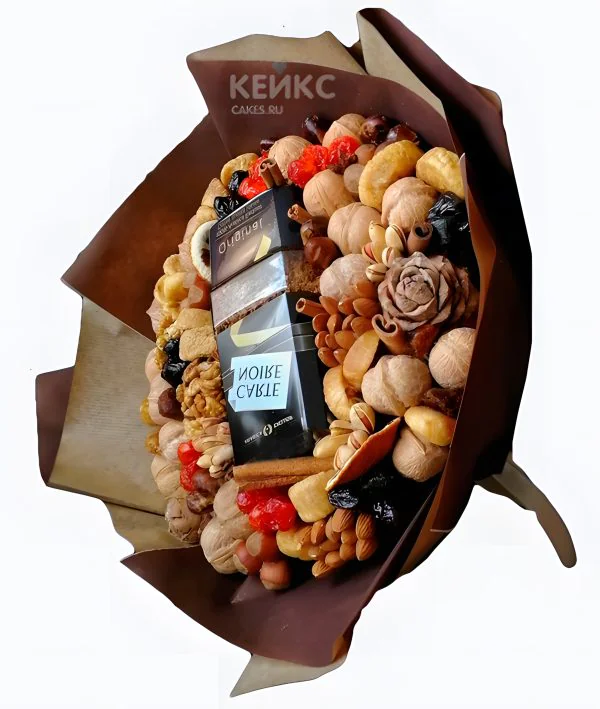 Букет с конфетами и кофе для мужчины 1 Букет с конфетами и кофе для мужчины 1 Фото