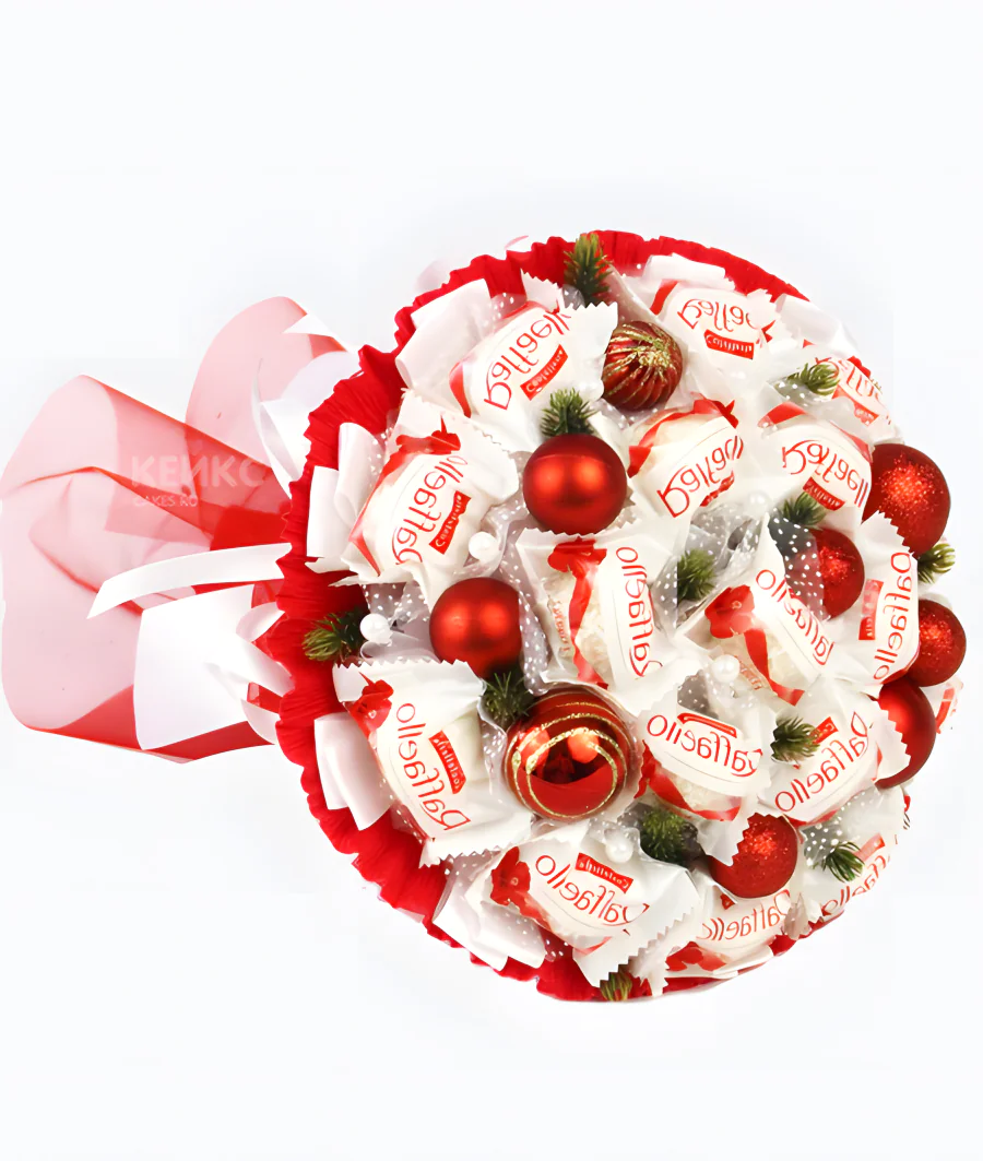 Букет с конфетами рафаелло 4 Фото