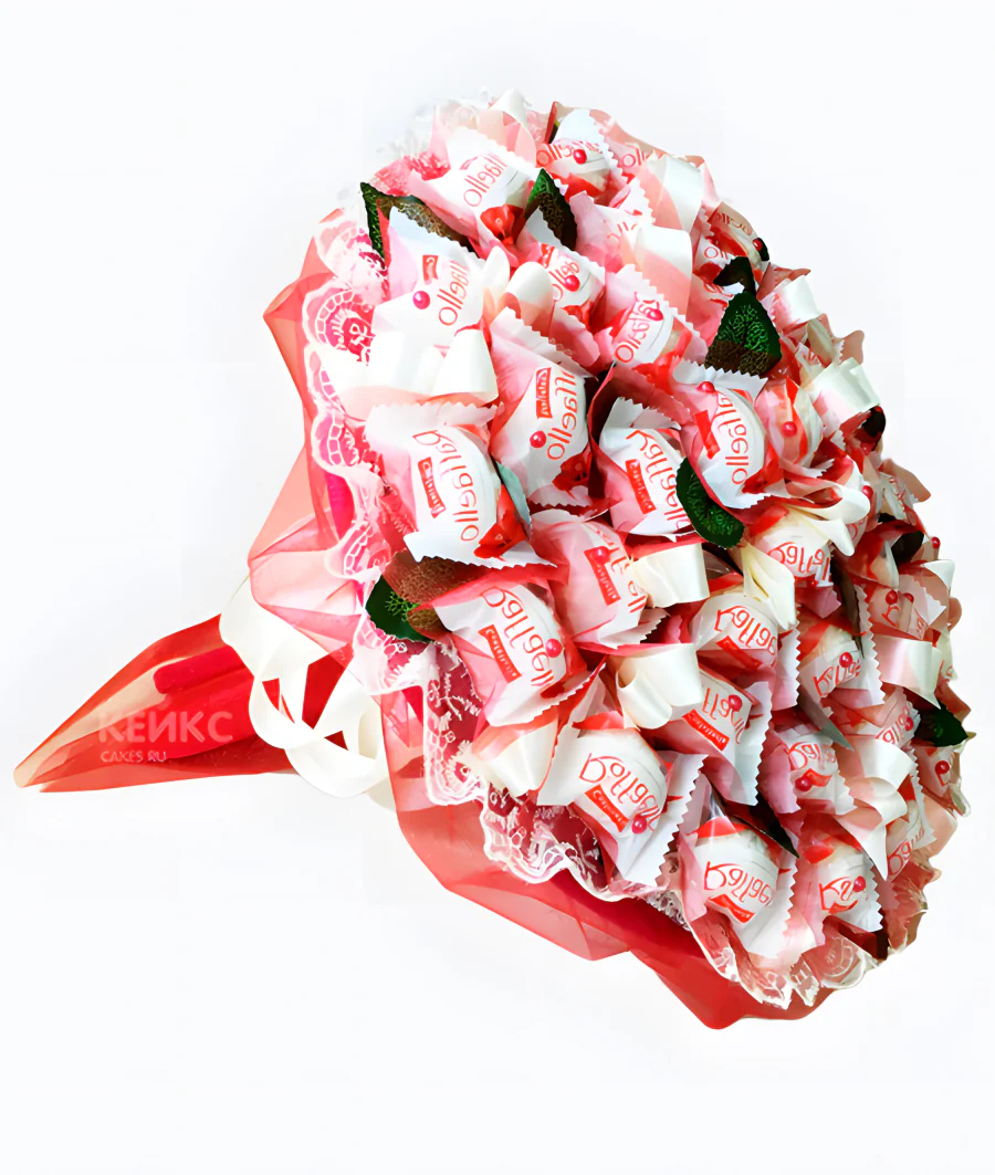 Букет с конфетами рафаелло 6 Фото