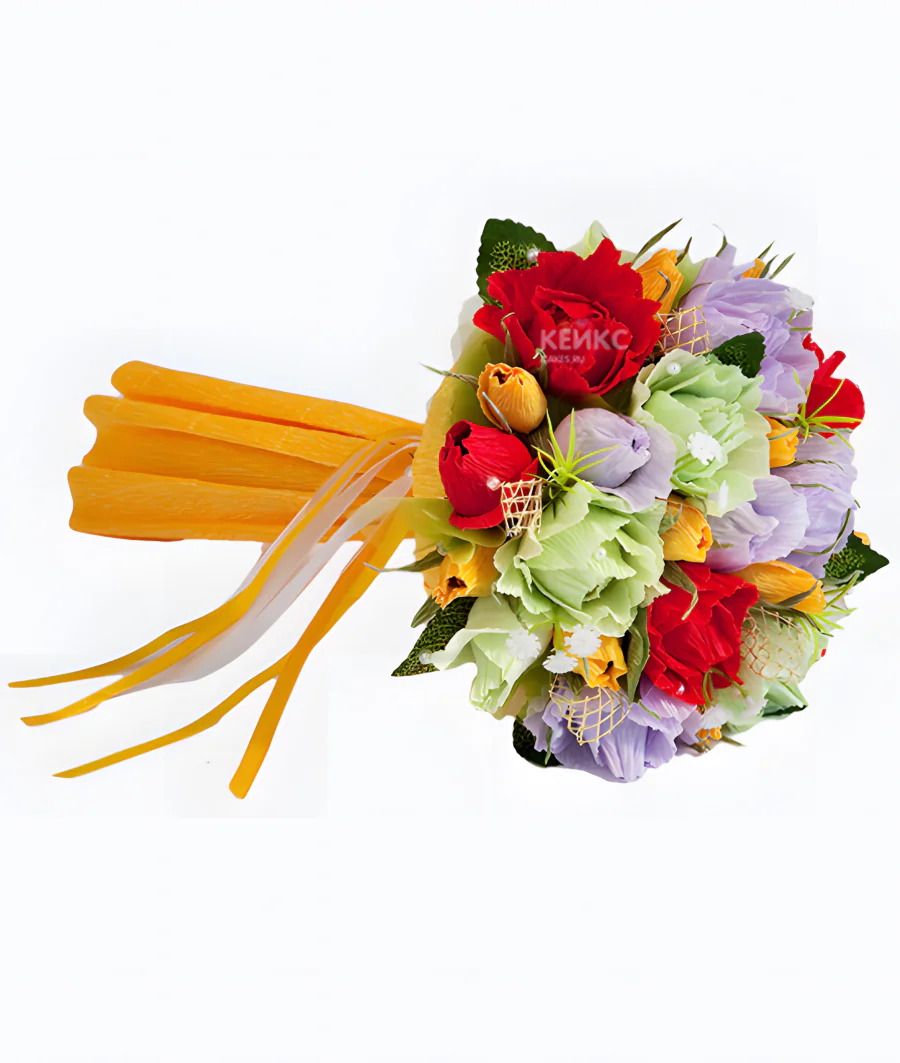 Букет с конфетами учителю 1 Фото