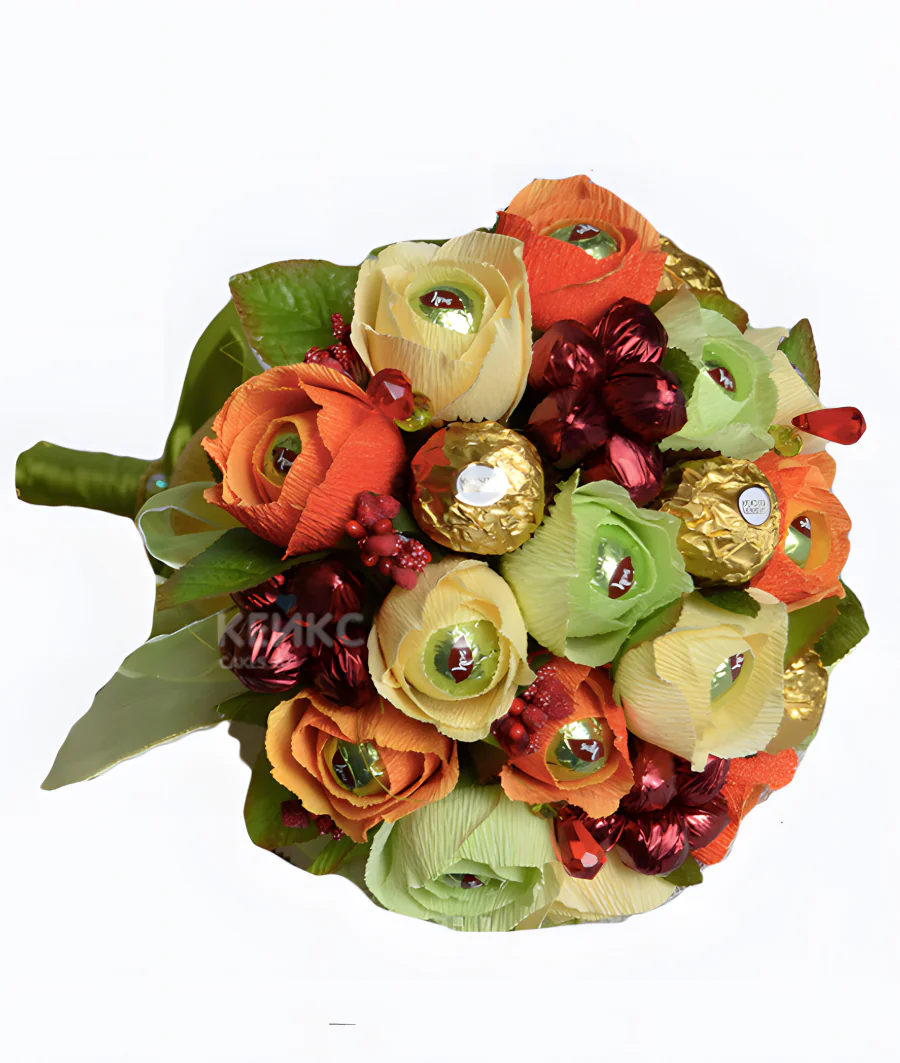 Букет с конфетами учителю 4 Фото