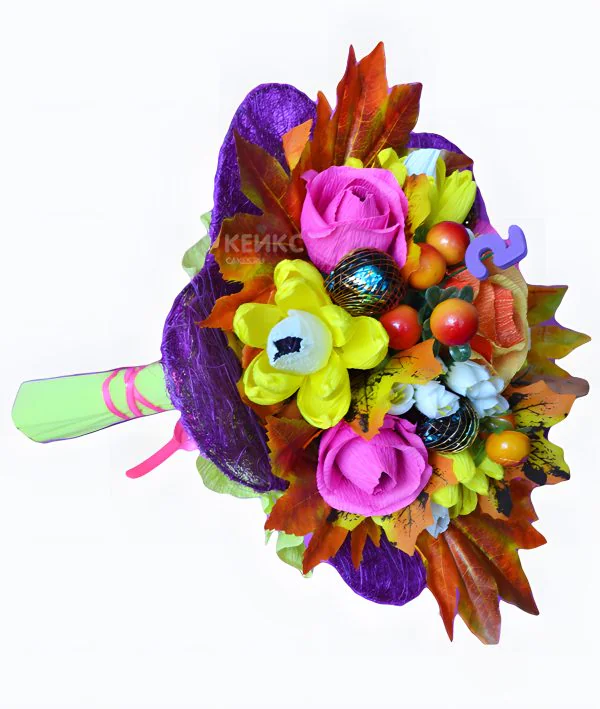 Букет с конфетами учителю 5 Фото