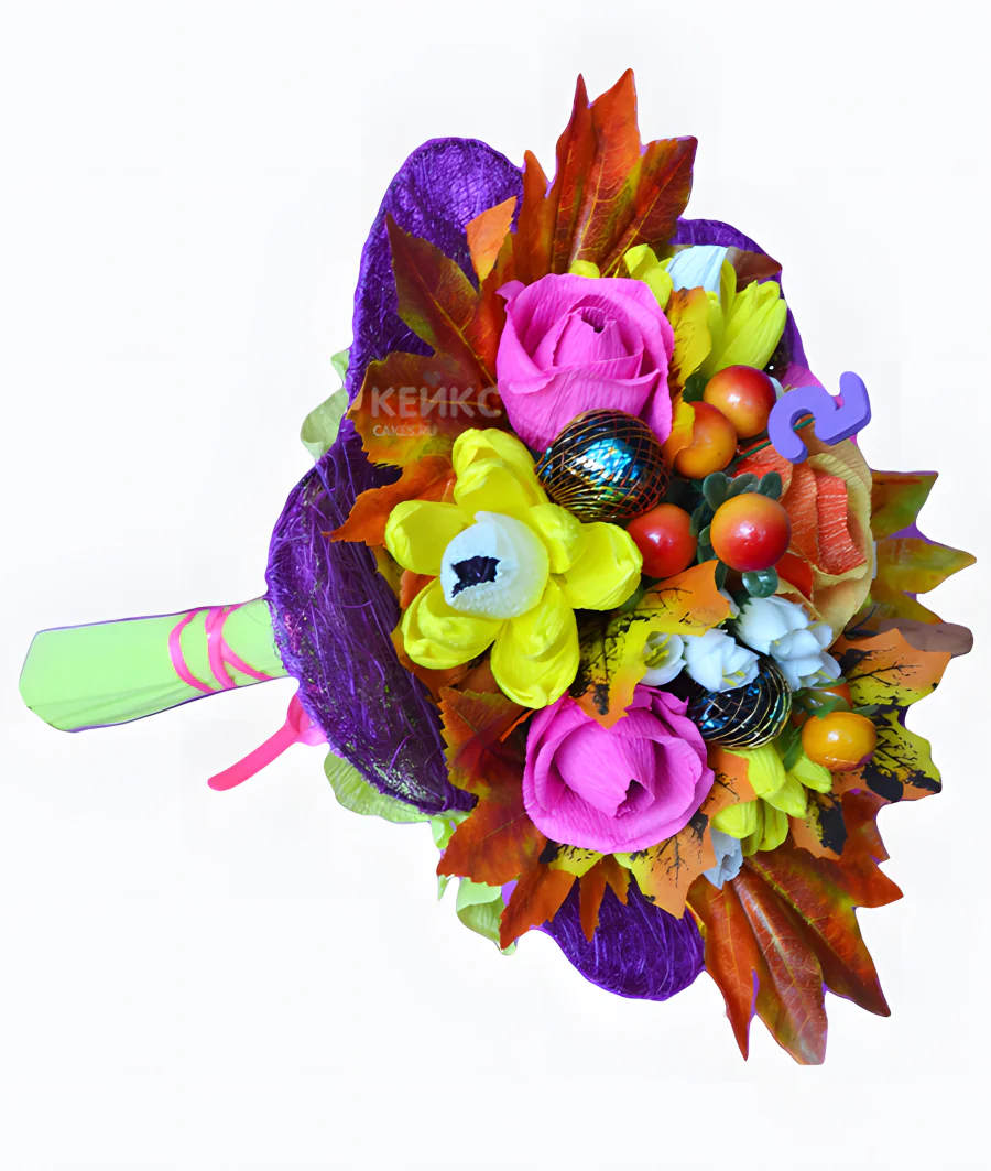 Букет с конфетами учителю 5 Фото