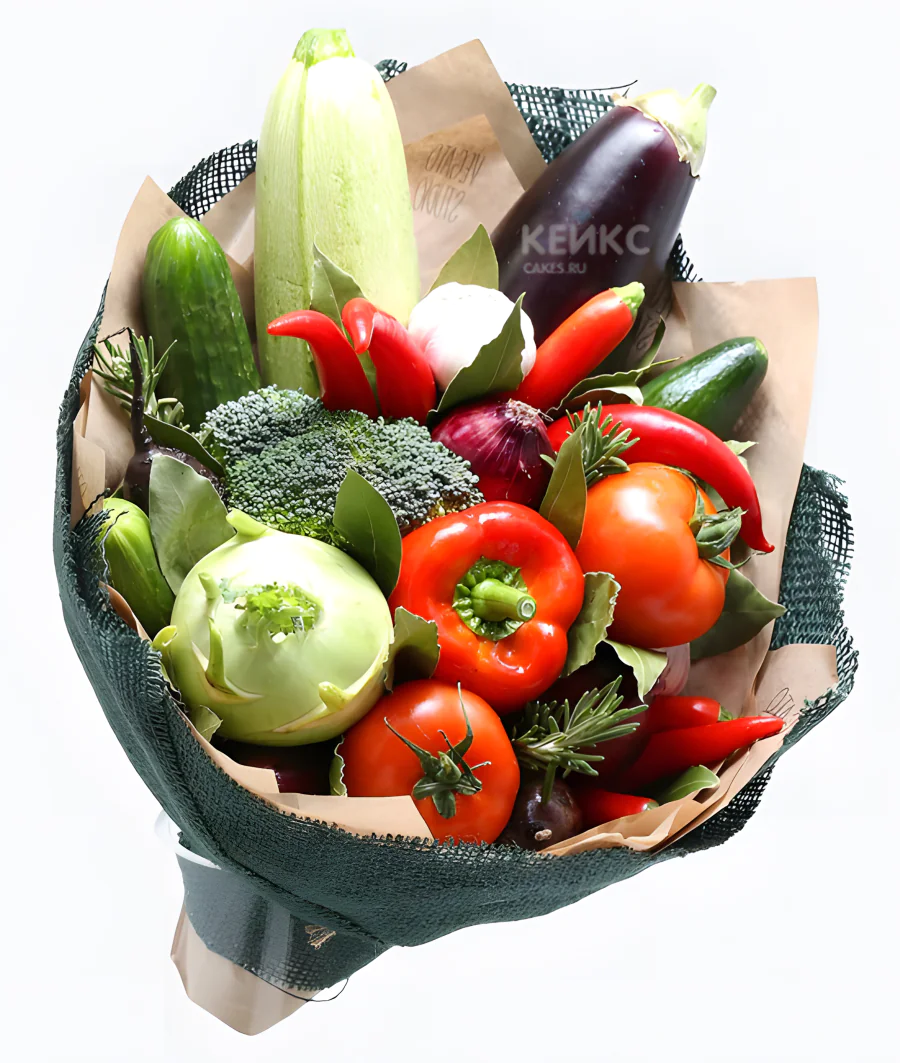 Букет с красным перцем 8 Фото