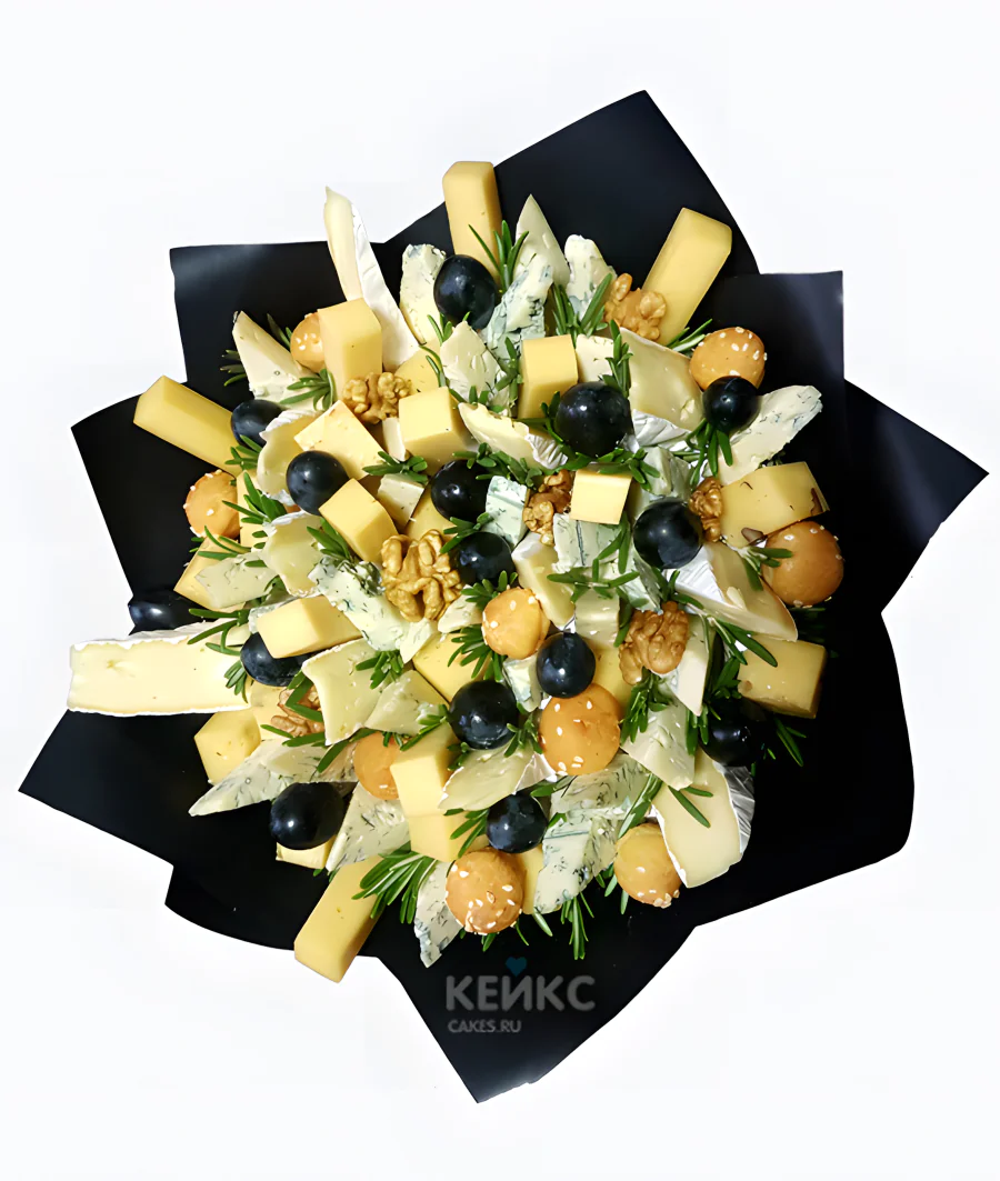 Букет с орехами и сыром 3 Фото