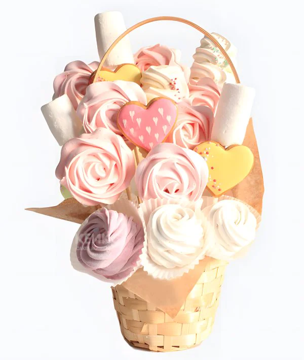 Букет с пирожными 1 Фото