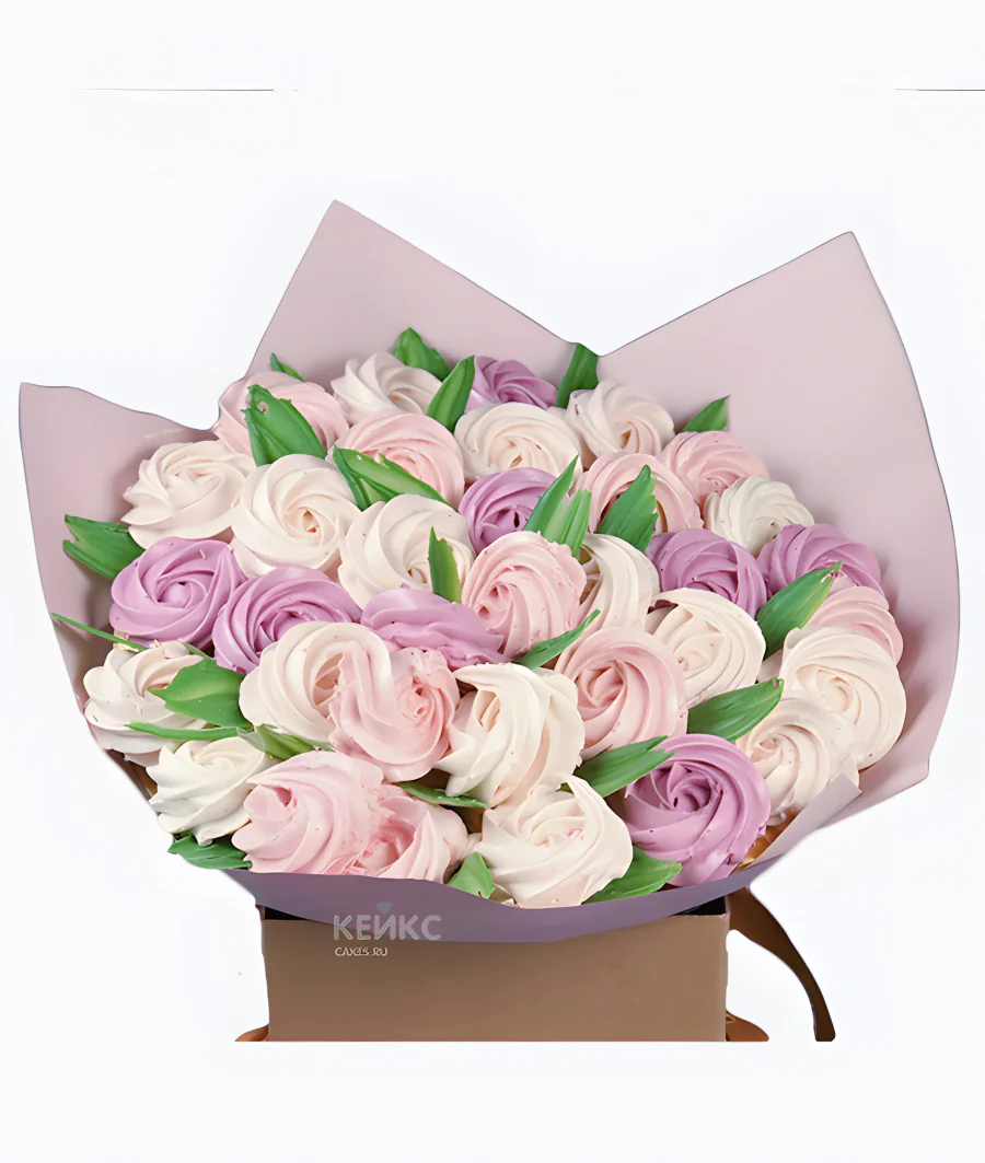 Букет с пирожными безе 2 Фото