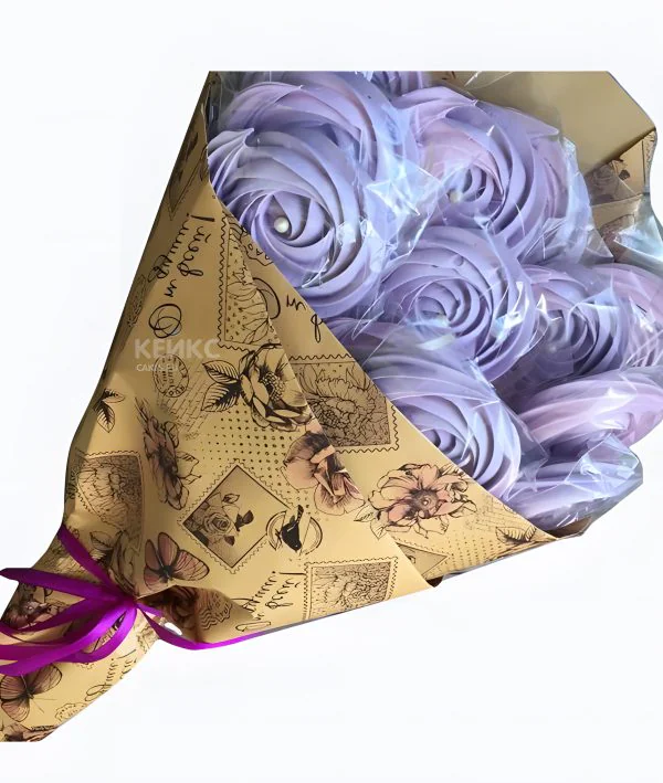 Букет с пирожными и безе 5 Фото