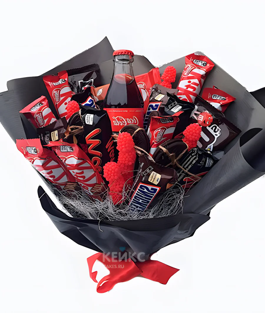 Букет с шоколадом и колой 12 Фото