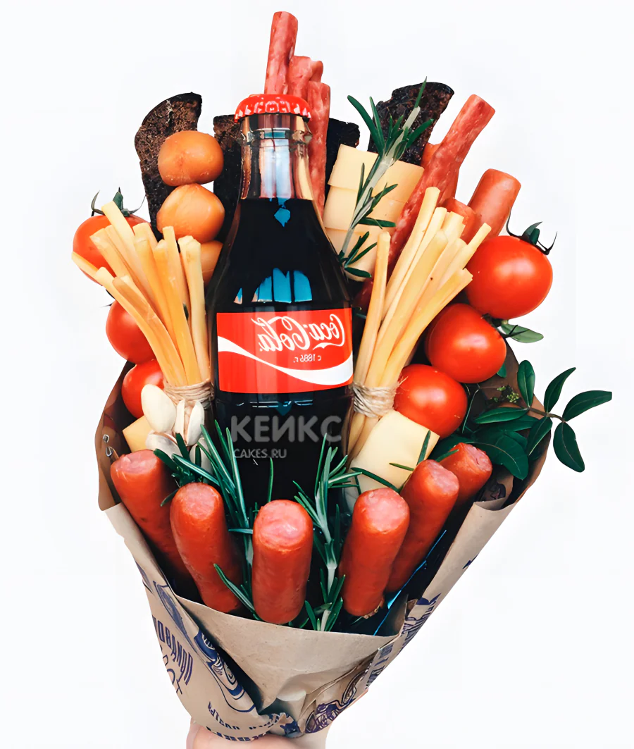 Букет с шоколадом и колой 2 Фото