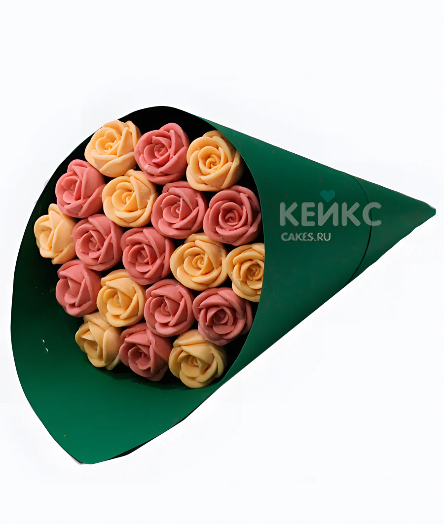 Букет с шоколадом и розами 2 Фото