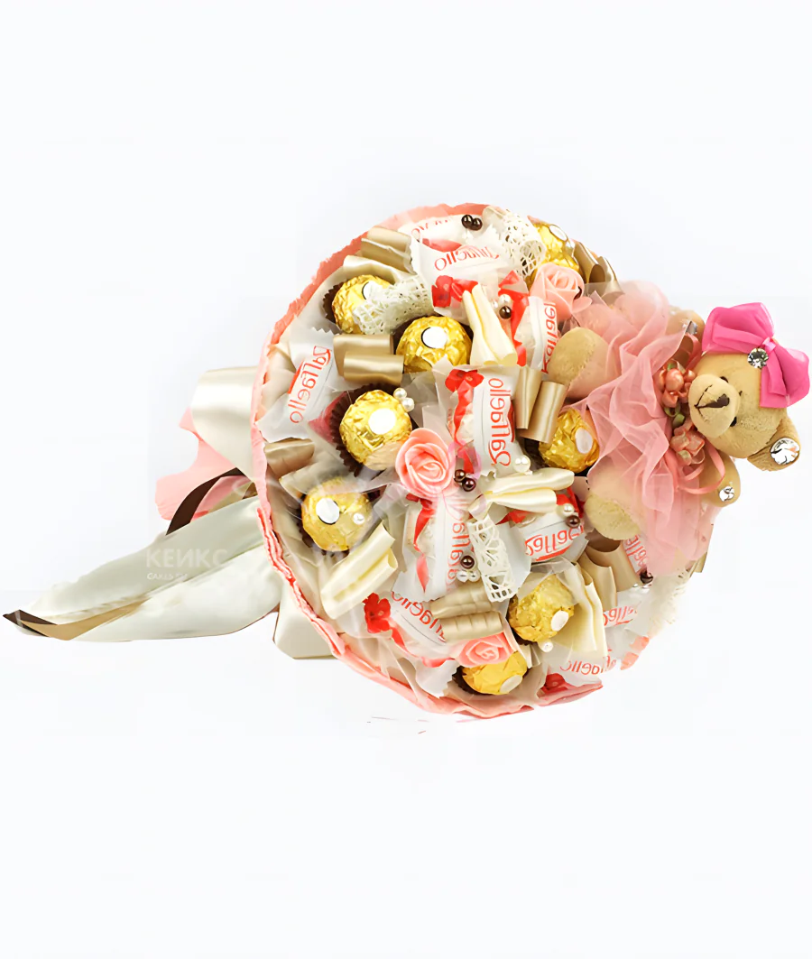 Букет со сладостями Фото