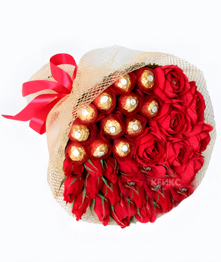 Букет женщине со сладостями 2 Фото