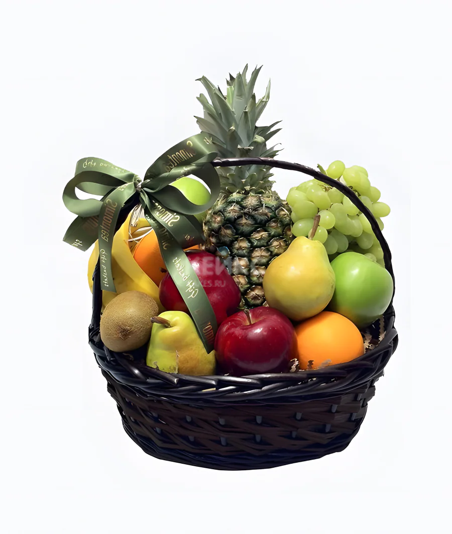 Корзина с ананасами и цитрусами 3 Фото