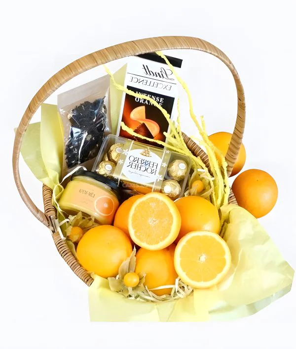 Корзина с апельсинами 4 Фото