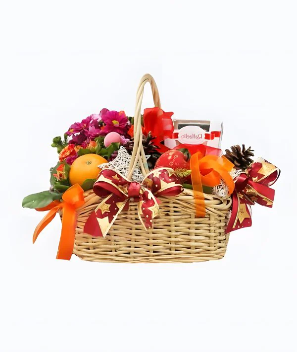 Корзина с апельсинами Фото