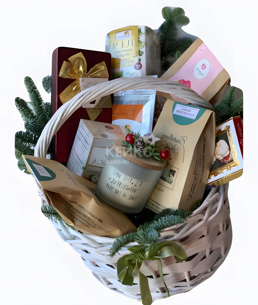 Корзина с чаем Фото