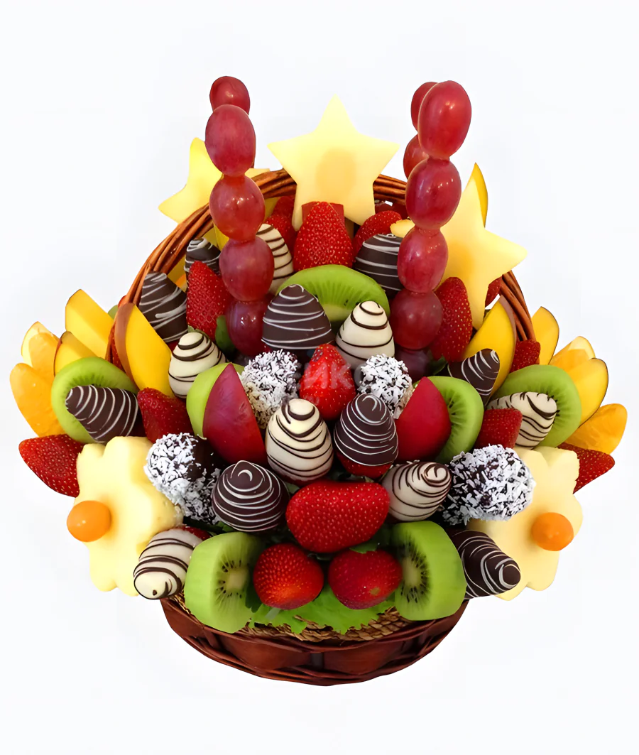 Корзина с фруктами в шоколаде  5 Фото