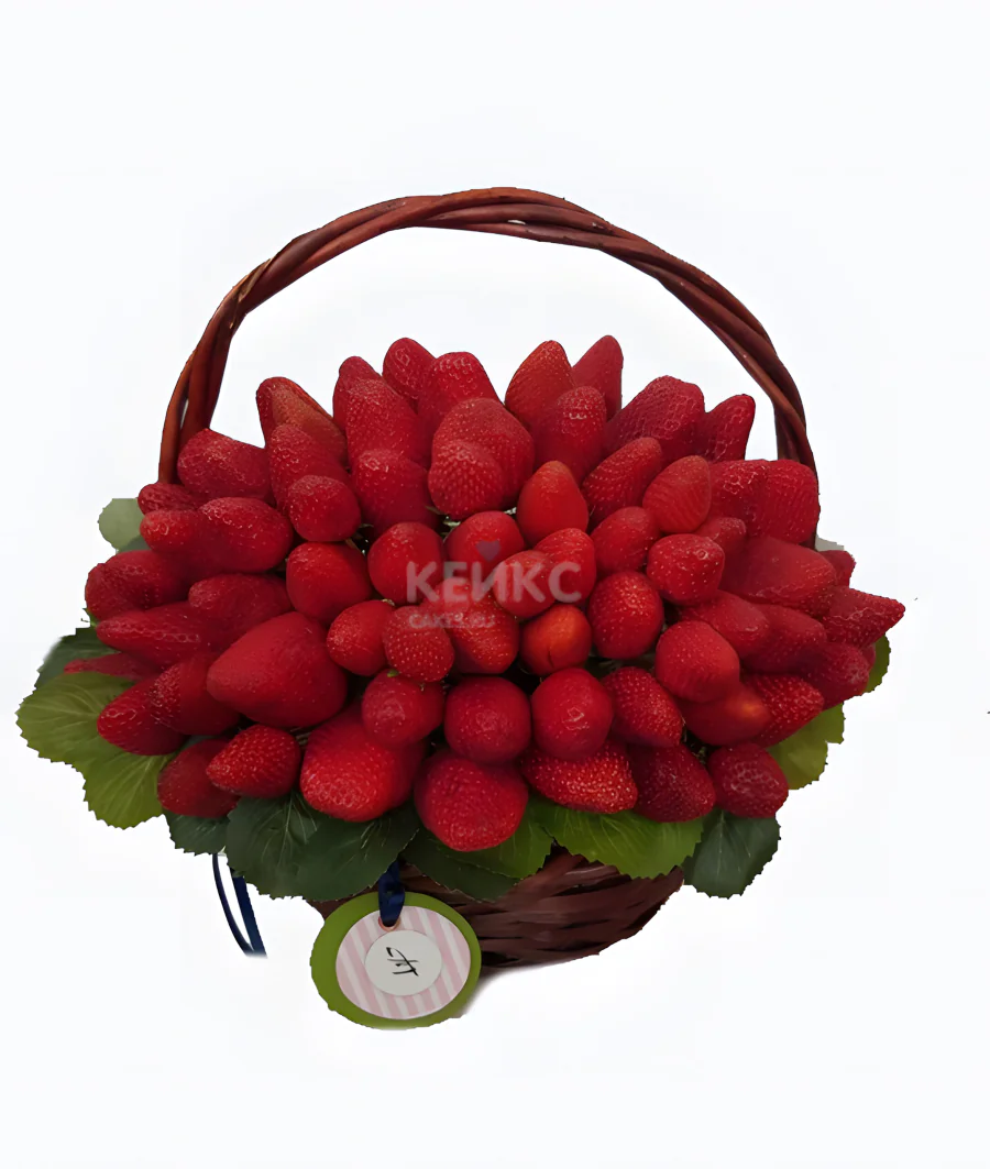 Корзина с клубникой 3 Фото
