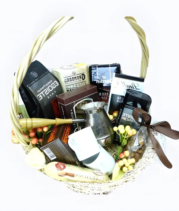 Корзина с кофе 1 Фото