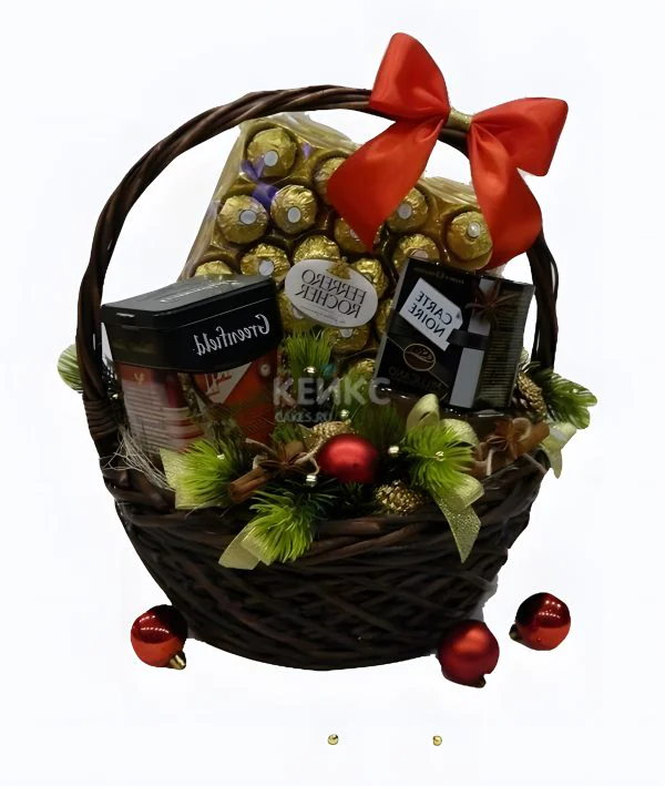 Корзина с кофе и чаем 1 Фото