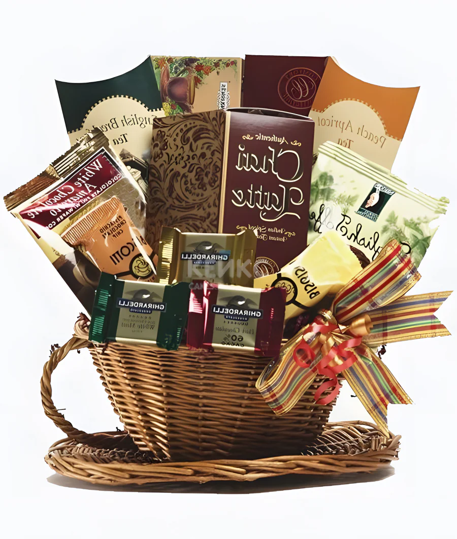 Корзина с кофе и чаем  4 Фото